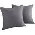 Hotel Waffle Cushion Cover 2 Pack - Graphite, Cotton