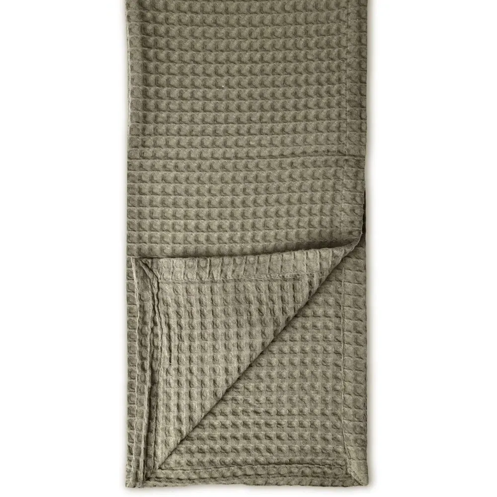 Hotel Waffle Throw Blanket - Green