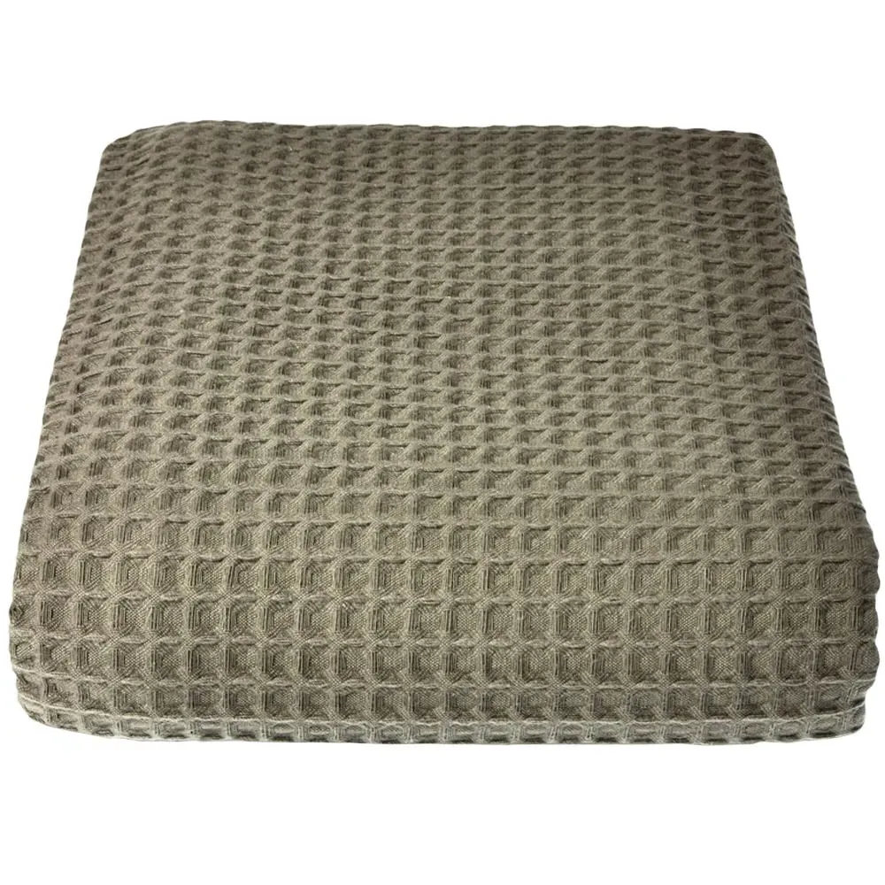 Hotel Waffle Throw Blanket - Green image