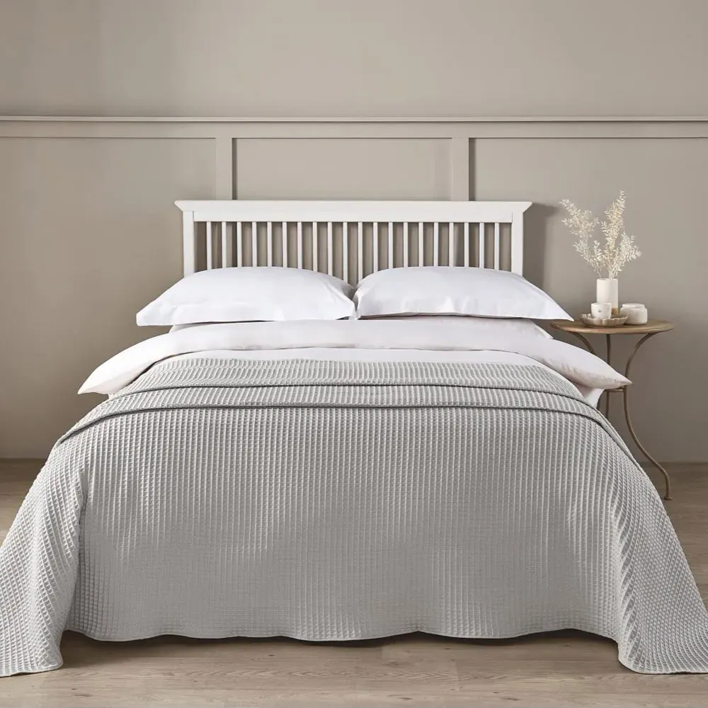 Hotel Waffle Throw Blanket - Grey