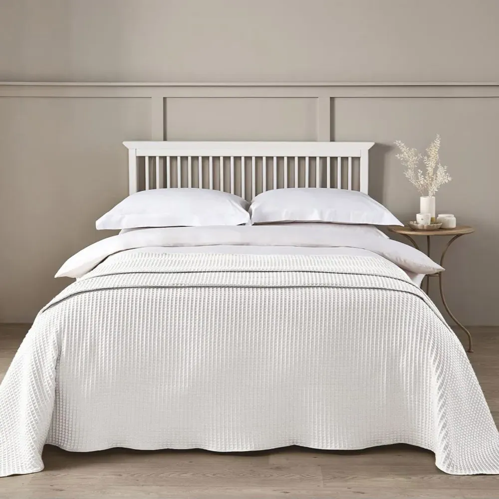 Hotel Waffle Throw Blanket - White