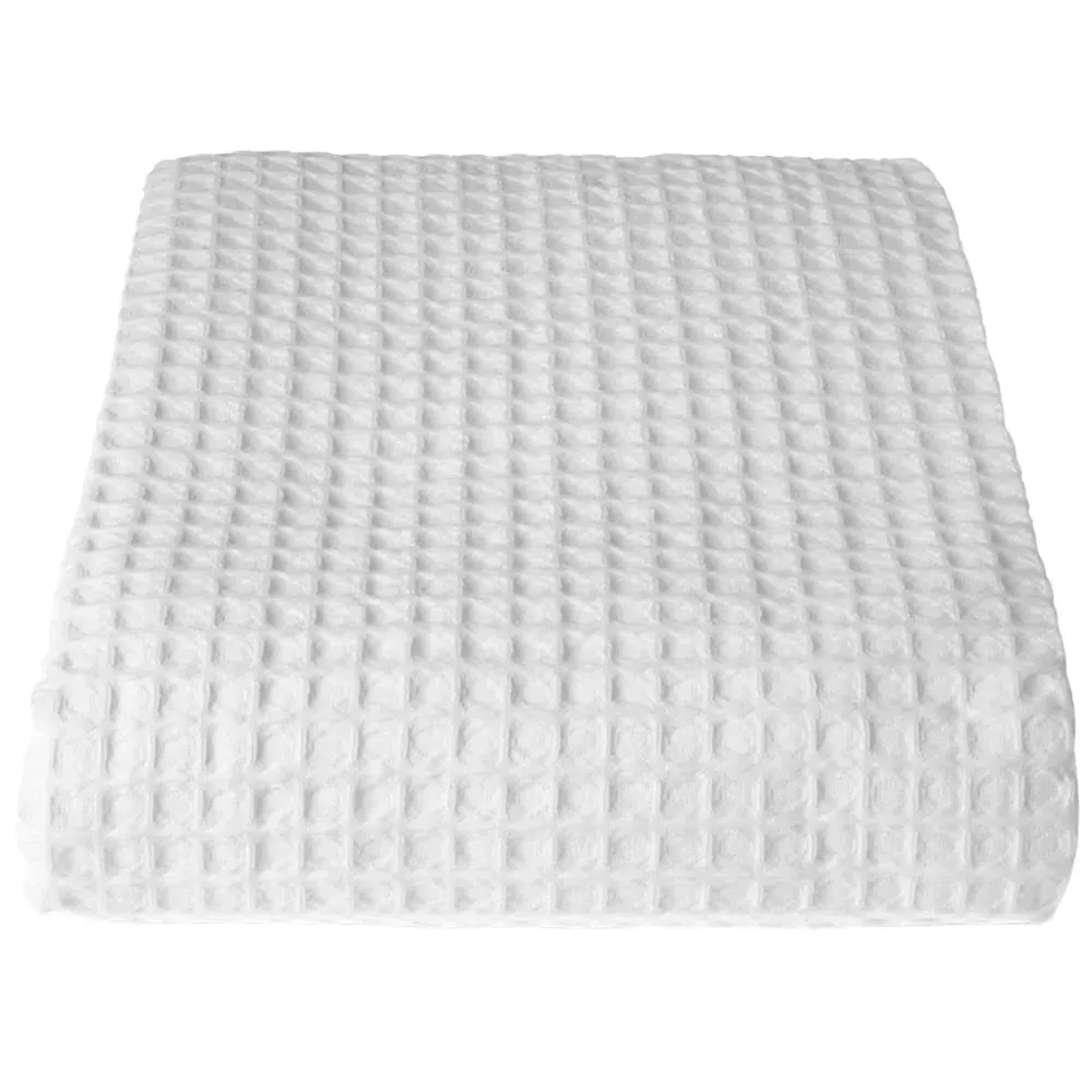 Hotel Waffle Throw Blanket - White image