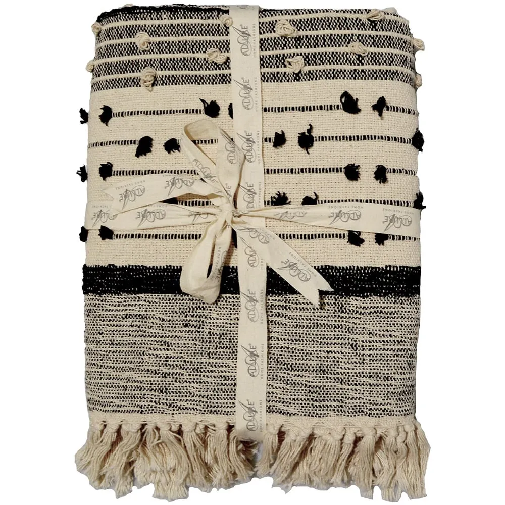 Nina Textured Bobble Throw - Cream image