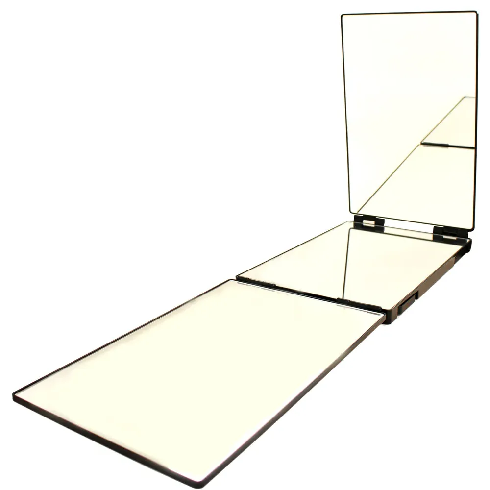3 Way Trifold Mirror - Black