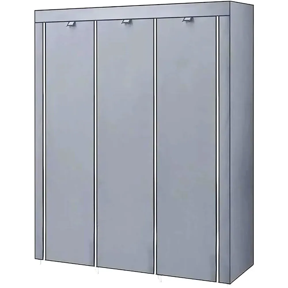 Folding Fabric Wardrobe - Grey