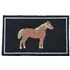 Garden Decor Horse Coir Door Mat - Black