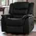 Almeira Electric Riser Recliner Chair with Massage - Black