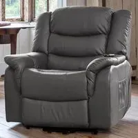 Almeira Electric Riser Recliner Chair with Massage - Grey