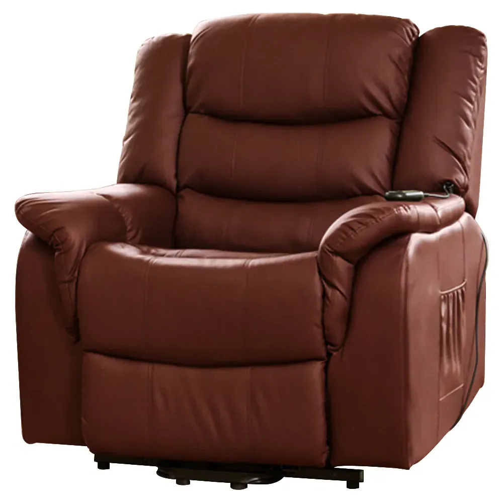 Almeira Electric Riser Recliner Chair with Massage - Red