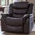 Almeira Recliner Armchair - Brown, Bonded Leather