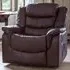 Almeira Recliner Armchair - Burgundy, Bonded Leather