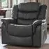 Almeira Recliner Armchair - Grey, Bonded Leather