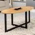 Aura Oval Coffee Table - Brown
