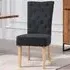 Carrara Set of 2 Dining Chairs - Black, Fabric