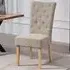Carrara Set of 2 Dining Chairs - Brown, Fabric