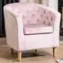 Clio Tub Accent Chair - Pink, Velvet