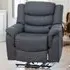 Colfax Electric Recliner Chair with Massage and Heat - Dark Grey
