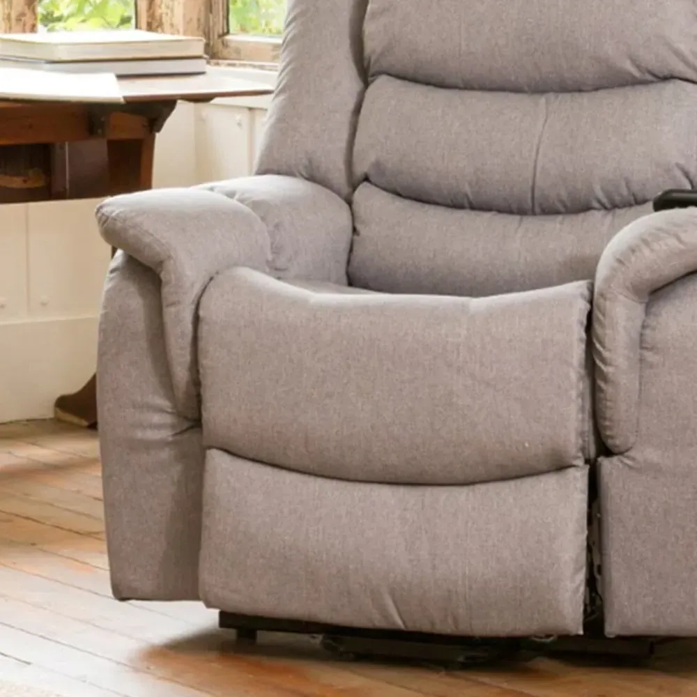 Colfax Electric Recliner Chair with Massage and Heat - Light Grey