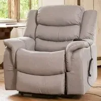 Colfax Electric Recliner Chair with Massage and Heat - Light Grey