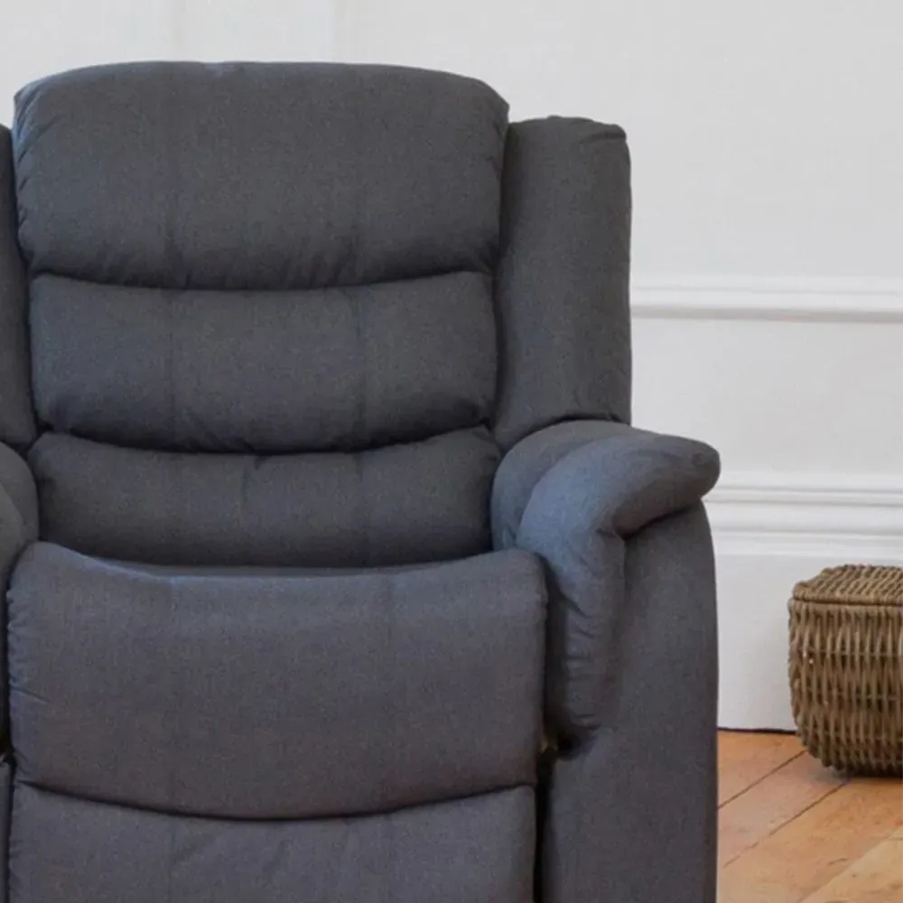 Colfax Manual Recliner Armchair - Dark Grey