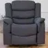Colfax Manual Recliner Armchair - Dark Grey