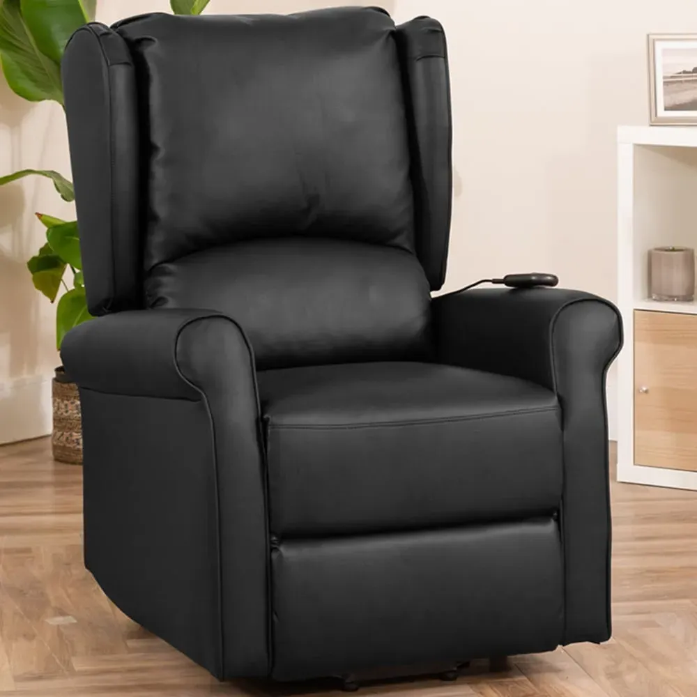Corcoran Electric Recliner Chair with Massage and Heat - Black image