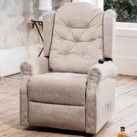 Crawley Electric Lift Recliner with Massage and Heat - Beige