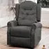 Crawley Electric Lift Recliner with Massage and Heat - Grey