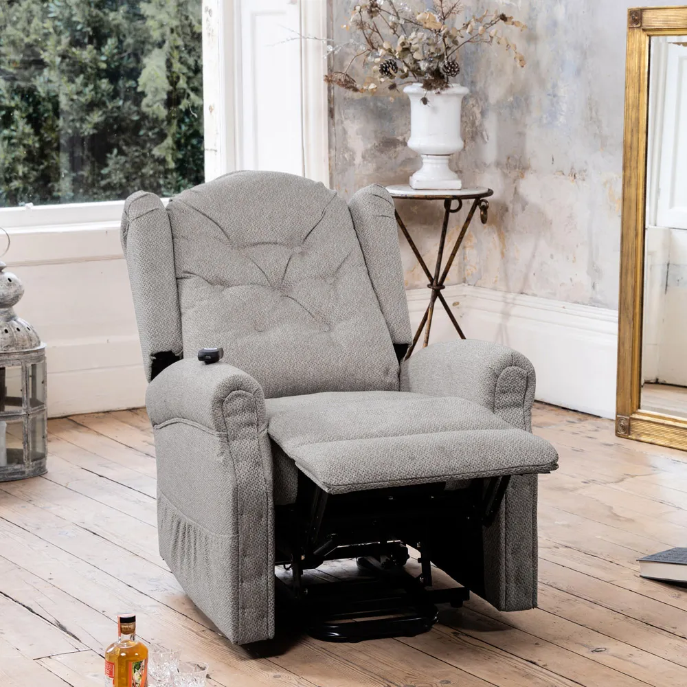 Crawley Electric Lift Recliner with Massage and Heat - Grey