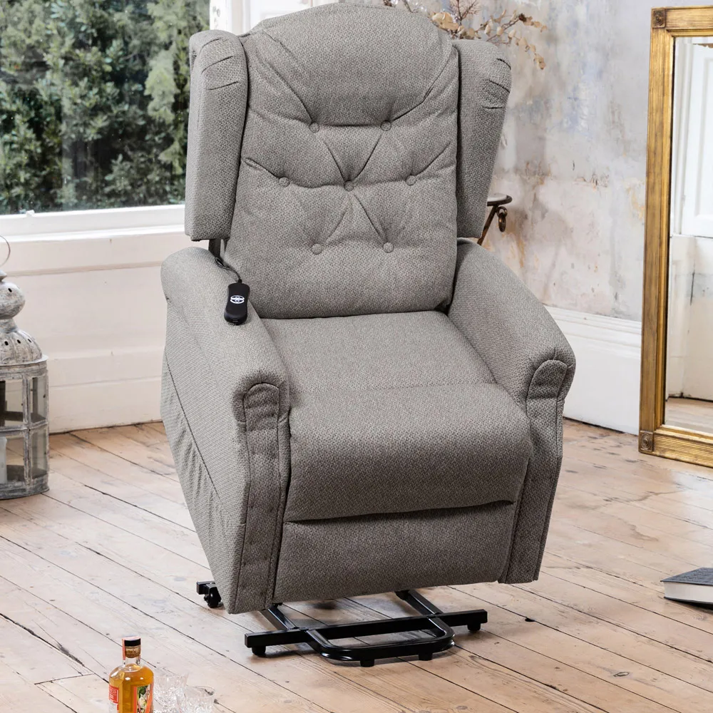 Crawley Electric Lift Recliner with Massage and Heat - Grey