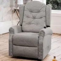 Crawley Electric Lift Recliner with Massage and Heat - Grey