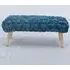 Cushla Large Footstool - Teal, Velvet