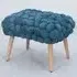 Cushla Small Footstool - Teal, Velvet