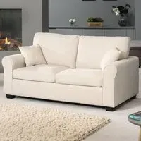 Dawson 2-Seater Sofa Bed with Pull-Out - Beige, Fabric