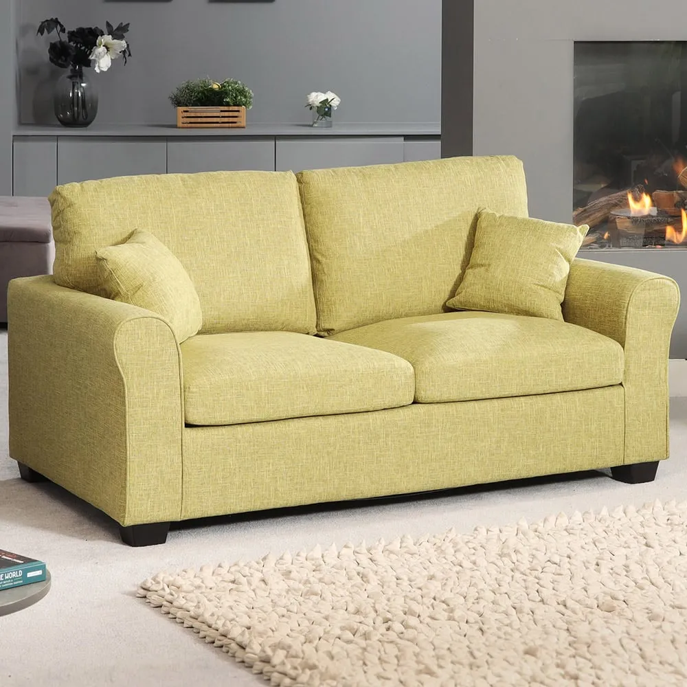 Dawson 2-Seater Sofa Bed with Pull-Out - Green, Fabric image