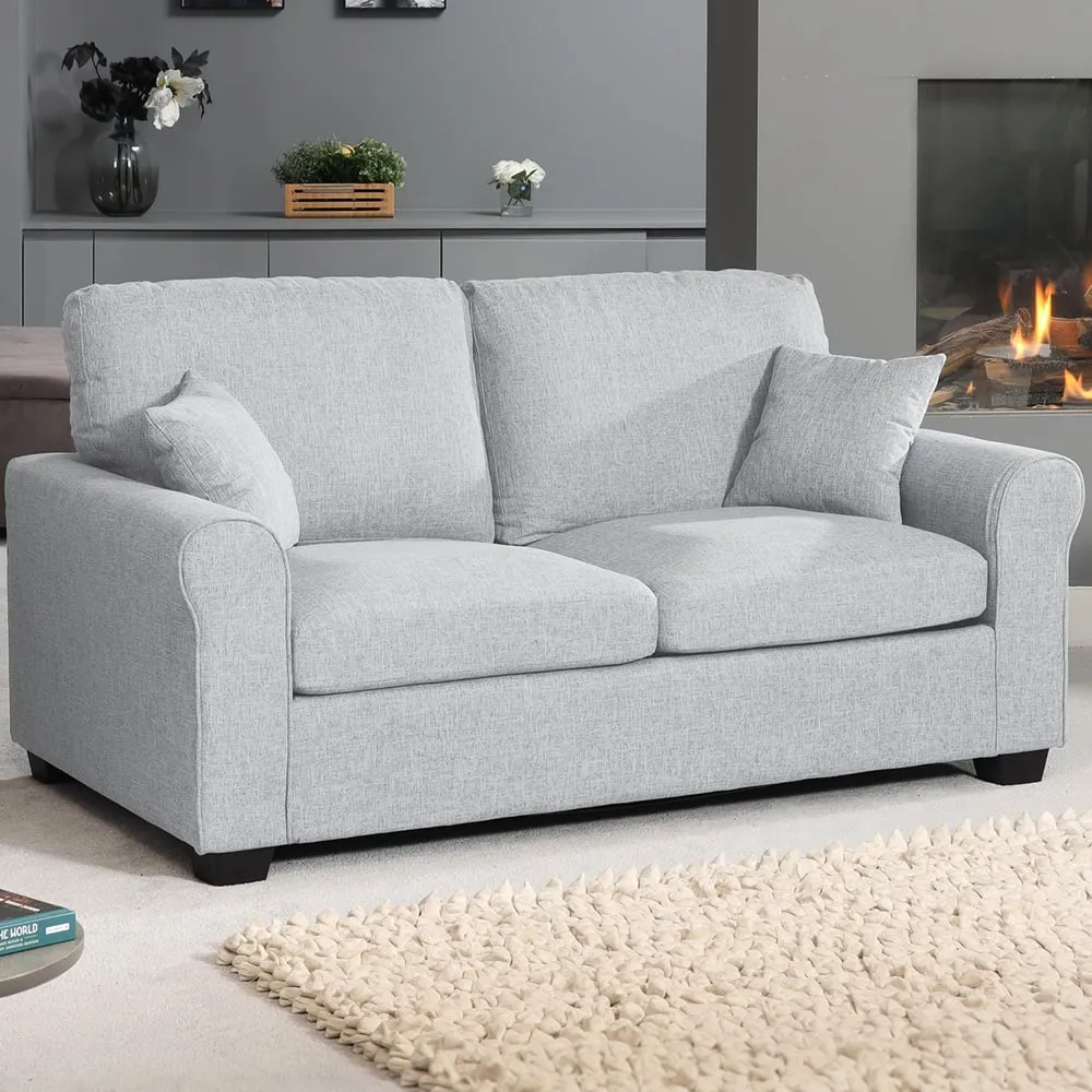 Dawson 2-Seater Sofa Bed with Pull-Out - Grey, Fabric