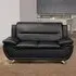 Dexter 2-Seater Sofa - Black, Leather