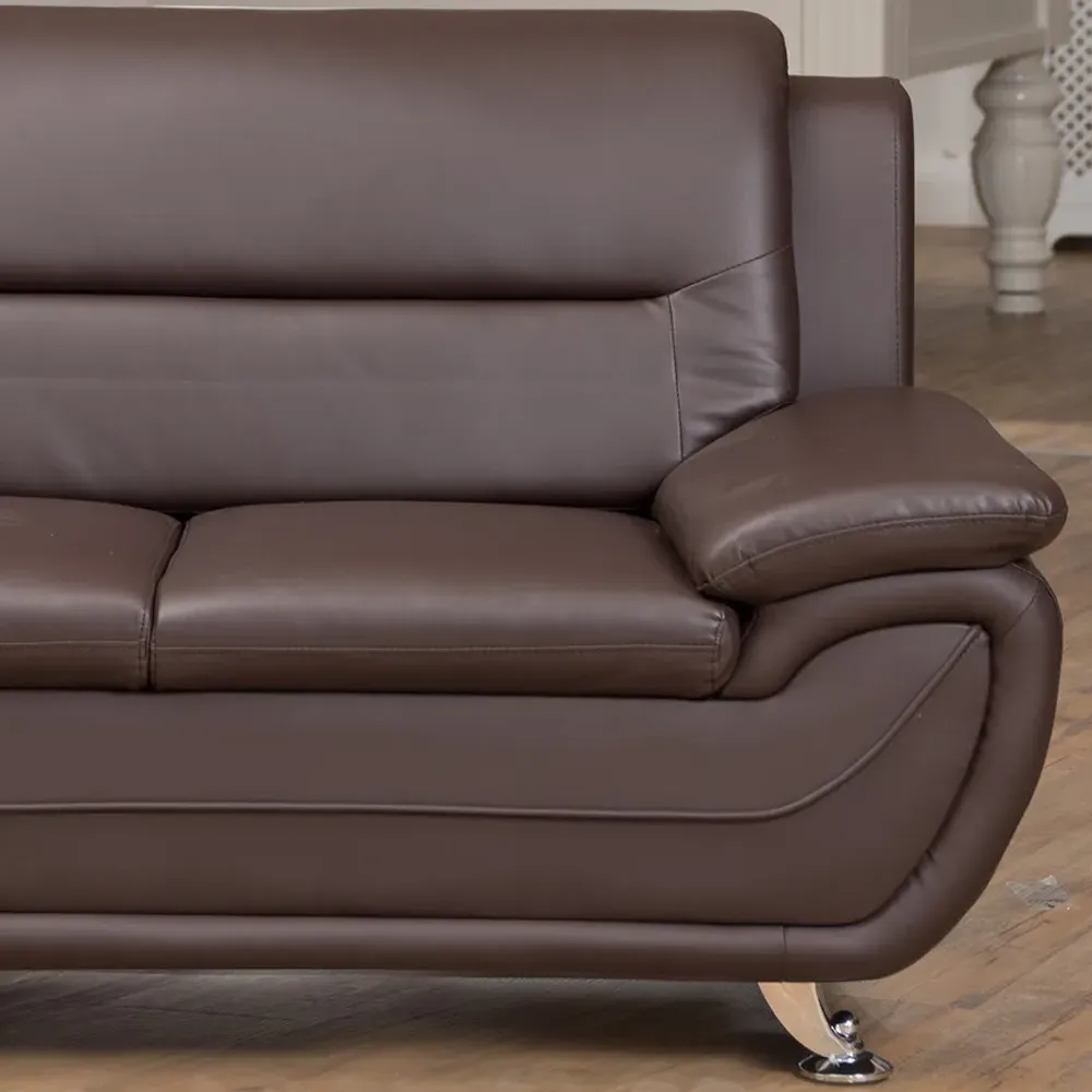 Dexter 2-Seater Sofa - Brown, Leather