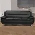 Dexter 3-Seater Sofa - Black, Leather