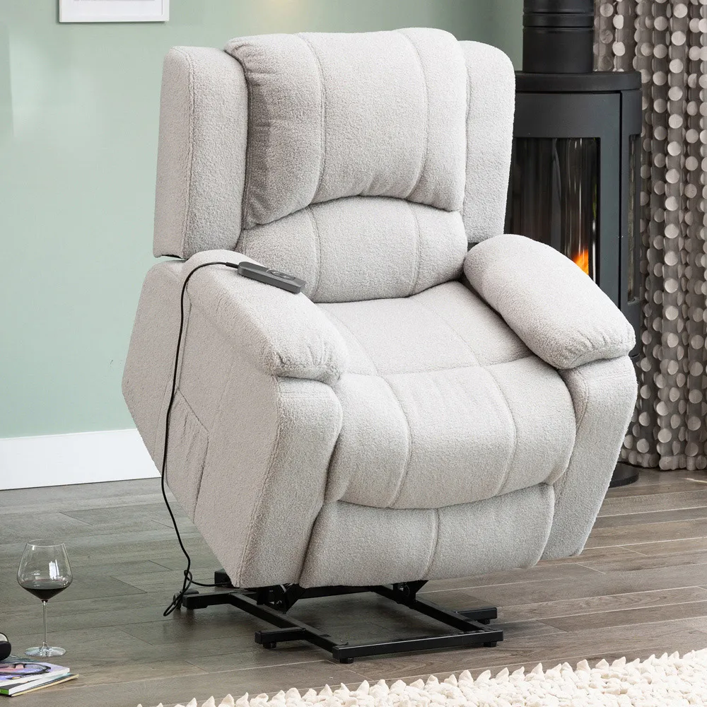 Ellington Electric Lift Recliner with Massage and Heat - Grey