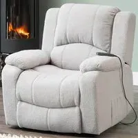 Ellington Electric Lift Recliner with Massage and Heat - Grey