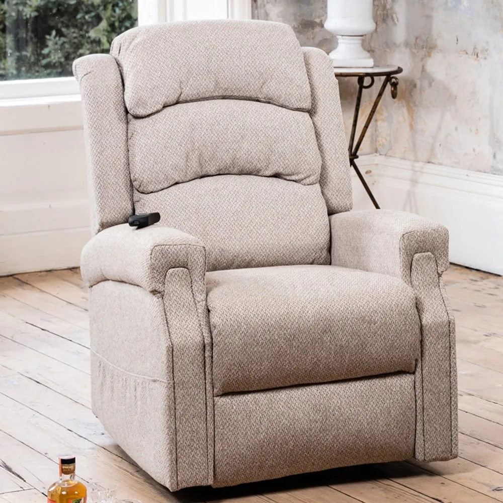 Eltham Electric Lift Recliner Chair with Massage - Beige image
