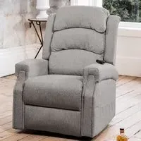 Eltham Electric Lift Recliner Chair with Massage - Light Grey