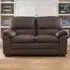 Genoa 2-Seater Sofa - Brown, Bonded Leather