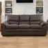 Genoa 3-Seater Sofa Bed with Pull-Out - Brown, Bonded Leather