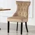 Genola Set of 2 Dining Chairs - Brown, Velvet