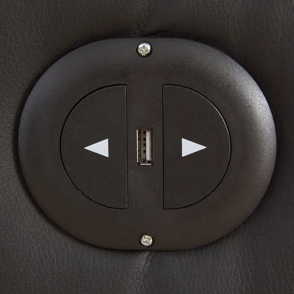 Glendale 2-Seater Electric Recliner Sofa - Black, Bonded Leather