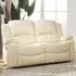 Glendale 2-Seater Electric Recliner Sofa - Cream, Bonded Leather