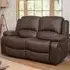 Glendale 2 Seater Recliner Sofa - Brown, Bonded Leather