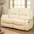 Glendale 2-Seater Recliner Sofa - Cream, Bonded Leather
